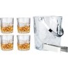 Whiskey set 4 poháre s vedierkom na ľad a kliešte Whiskey set 4 poháre s vedierkom na ľad a kliešte
