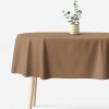 Goldea oválny obrus peru - hnedý 140 x 180 cm Goldea oválny obrus peru - hnedý 140 x 180 cm