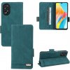 Peňaženkové kožené puzdro Clasp na Oppo A38 - Zelená Peňaženkové kožené puzdro Clasp na Oppo A38 - Zelená
