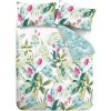 Zelené/modré obliečky na jednolôžko 135x200 cm Aruba Tropical Floral – Catherine Lansfield Zelené/modré obliečky na jednolôžko 135x200 cm Aruba Tropical Floral – Catherine Lansfield