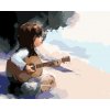 ZUTY Maľovanie podľa čísel DIEVČA HRAJÚCE NA GITARU Rámovanie bez rámu a bez vypnutia plátna Rozmer 80 x 100 cm