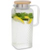 Klarstein Livenza, džbán na vodu, 1,9 l, borosilikátové sklo, sitko z nehrdzavejúcej ocele, vrchnák z dubového dreva (-) Klarstein Livenza, džbán na vodu, 1,9 l, borosilikátové sklo, sitko z nehrdzavejúcej ocele, vrchnák z dubového dreva (-)