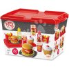Ecoiffier 100% Chef 2623 set s hamburgermi červený