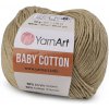 Pletacia priadza Baby Cotton 50 g béžovozelená 1ks Pletacia priadza Baby Cotton 50 g béžovozelená 1ks
