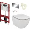 TECE set 3- Inštalačný modul s nádržkou pre WC + tlačidlo chróm + úchyt + izolácia + závesné WC AQUABLADE + WC sedátko Soft-Close, ultra ploché TECE set 3- Inštalačný modul s nádržkou pre WC + tlačidlo chróm + úchyt + izolácia + závesné WC AQUABLADE + WC sedátko Soft-Close, ultra ploché