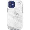 Picasee silikónový prehľadný obal pre Apple iPhone 12 mini - White marble Picasee silikónový prehľadný obal pre Apple iPhone 12 mini - White marble