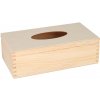 ČistéDrevo Drevená krabička na vreckovky s pántami ČistéDrevo Drevená krabička na vreckovky s pántami