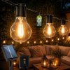 Solárna záhradná girlanda 30x LED dekoračné guličky 15, 05m 2700K teplá biela + diaľkové Lumiled