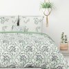 Takoy Obliečky 160x200 cm zo zmesi vlákien bielej a zelenej farby s rastlinným motívom CLARISSA Design 91-HF-422409 | 160 x 200 cm Takoy Obliečky 160x200 cm zo zmesi vlákien bielej a zelenej farby s rastlinným motívom CLARISSA Design 91-HF-422409 | 160 x 200 cm
