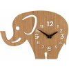 ČistéDrevo Detské nástenné hodiny - slon ČistéDrevo Detské nástenné hodiny - slon