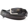 Made in Italy pánsky kožený opasok 1019 čierny