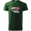 Značkové tričko - Klasické pánske tričko vyššej gramáže - XS ( Fľaškovozelená ) Značkové tričko - Klasické pánske tričko vyššej gramáže - XS ( Fľaškovozelená )