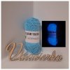 GLOW YARN priadza svietiaca v tme GC493 modrá GLOW YARN priadza svietiaca v tme GC493 modrá