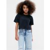 GAP Detské tričko crop Tmavomodrá XS GAP Detské tričko crop Tmavomodrá XS