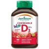 Jamieson Vitamín D3 pre deti jahoda na cmúľanie 100 tabliet Jamieson Vitamín D3 pre deti jahoda na cmúľanie 100 tabliet
