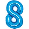 Amscan Fóliový balón číslo - modrý 8, 66 cm Amscan Fóliový balón číslo - modrý 8, 66 cm