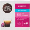 Nescafé kapsule dolce gusto bezkofeínová káva 16 ks