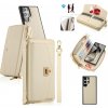 Multifunkčné peňaženkové puzdro Crossbody na Samsung Galaxy S24 5G - Béžová Multifunkčné peňaženkové puzdro Crossbody na Samsung Galaxy S24 5G - Béžová