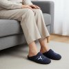 Dámske modré šľapky s výšivkou Mjartan 6057 T37L Dámske modré šľapky s výšivkou Mjartan 6057 T37L
