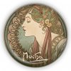 Kovový otvárač Alfons Mucha - Laurel, ø 5,8 cm Kovový otvárač Alfons Mucha - Laurel, ø 5,8 cm