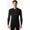 WEDZE Pánske lyžiarske spodné tričko BL 500 bezšvové hrejivé čierno-kaki M WEDZE Pánske lyžiarske spodné tričko BL 500 bezšvové hrejivé čierno-kaki M