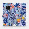 Mobiwear Flip puzdro na mobil Huawei Mate 20 Pro – MP03P Modrá kvetena 5903516761548