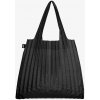 Nákupná taška cez rameno LOQI PLEATED Black
