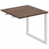 Hobis Pracovný stôl UNI O, k pozdĺ. reťazeniu, 80x75,5x80 cm, orech/biela Hobis Pracovný stôl UNI O, k pozdĺ. reťazeniu, 80x75,5x80 cm, orech/biela