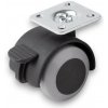KOLIESKO OTOČNÉ STONG CASTORS, D40, S BRZDOU, SIVO-ČIERNE KOLIESKO OTOČNÉ STONG CASTORS, D40, S BRZDOU, SIVO-ČIERNE