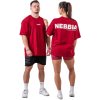 Nebbia Oversized tričko GYM ESSENTIALS 381 červené - XXL Nebbia Oversized tričko GYM ESSENTIALS 381 červené - XXL