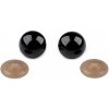 Oči s poistkou Ø20 mm - 10 sada čierna Oči s poistkou Ø20 mm - 10 sada čierna