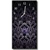 Nástenné hodiny vertikálne Umenie abstrakcia čierny vzor 30x60 cm Nástenné hodiny vertikálne Umenie abstrakcia čierny vzor 30x60 cm