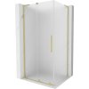 Mexen Velar L posuvná sprchová kabína 120 x 80 cm, mráz, zlatá kartáčovaná - 871-120-080-33-55 Mexen Velar L posuvná sprchová kabína 120 x 80 cm, mráz, zlatá kartáčovaná - 871-120-080-33-55