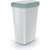 Rauman Odpadkový kôš s farebným vekom, 45 l zelená / sivá