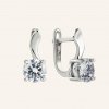 SilveAmo Strieborné náušnice Žiarivé číre zirkóny C2F2006 SilveAmo Strieborné náušnice Žiarivé číre zirkóny C2F2006