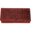 Kožená dámska veľká peňaženka WILD By Loranzo - červená - ornamenty Kožená dámska veľká peňaženka WILD By Loranzo - červená - ornamenty