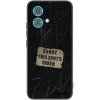 Picasee silikónový čierny obal pre Motorola Edge 40 Neo - SORRY Picasee silikónový čierny obal pre Motorola Edge 40 Neo - SORRY