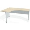 Pracovný stôl Gate, ergo, pravý, 160x75,5x120 cm, agát/sivá Pracovný stôl Gate, ergo, pravý, 160x75,5x120 cm, agát/sivá