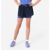 KIPRUN Dievčenské bežecké šortky Dry+ 900 2v1 priedušné čierne 141-148 cm KIPRUN Dievčenské bežecké šortky Dry+ 900 2v1 priedušné čierne 141-148 cm