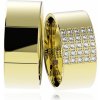 Blink Blink Široké diamantové obrúčky žlté zlato 8102ZDL