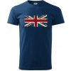 Britská vlajka stará - Klasické pánske tričko vyššej gramáže - M ( Polnočná modrá ) Britská vlajka stará - Klasické pánske tričko vyššej gramáže - M ( Polnočná modrá )