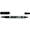 Permanentný popisovač, 0,8 2 mm, obojstranný, PILOT Twin, čierny Permanentný popisovač, 0,8 2 mm, obojstranný, PILOT Twin, čierny