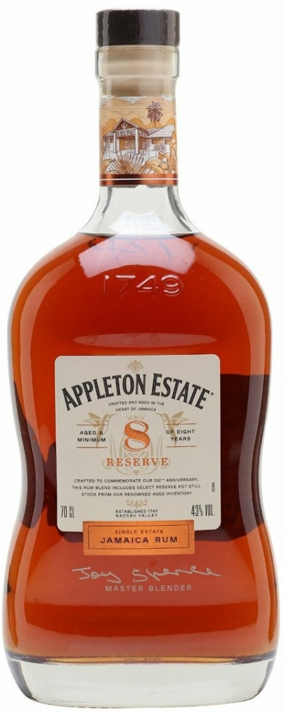 Appleton Estate Reserve 8y 43% 0,7 l (čistá fľaša)