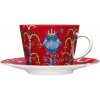 Iittala Šálka s podšálkou Taika 0,2l, červená Iittala Šálka s podšálkou Taika 0,2l, červená