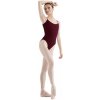 Bloch dámsky dres Sissone s nízkym chrbtovým výstrihom L5407 vínový