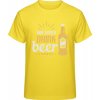 Premium Tričko - Zachráň vodu - pi pivo - Zlatá - XL - Pánske Premium Tričko - Zachráň vodu - pi pivo - Zlatá - XL - Pánske