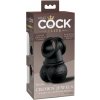 King Cock Elite Crown Jewels Vibrating Penis Black
