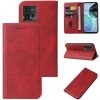 Peňaženkové kožené puzdro Closure na Motorola Moto G72 - Červená Peňaženkové kožené puzdro Closure na Motorola Moto G72 - Červená