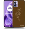 Picasee silikónový prehľadný obal pre Motorola Edge 30 Neo - Brown flowers Picasee silikónový prehľadný obal pre Motorola Edge 30 Neo - Brown flowers