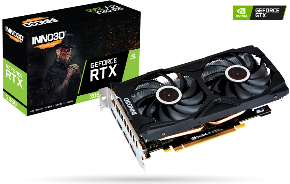 Inno3D GeForce RTX 2060 Twin X2 6GB GDDR6 N20602-06D6-1710VA15L